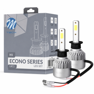 Żarówki LED H1 12V/24V 40W 6500K M-Tech ECONO Zimna Biel Zestaw 2 szt.